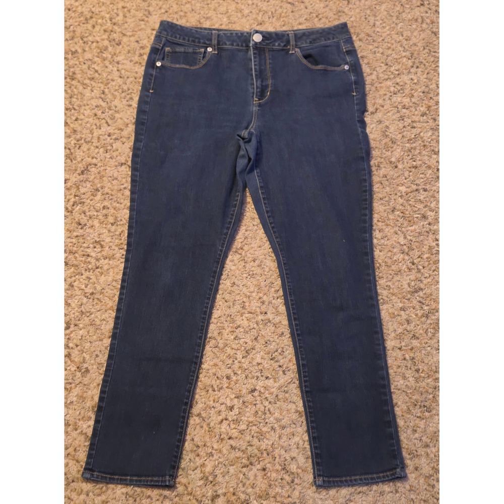 American Eagle Super Stretch Hi-Rise Skinny Jeans Women's Size 16 Blue